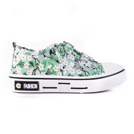 Shelovet dječje tenisice sa zelenim cvjetićima ['bijelo', 'zeleno', 'žuto'] zelena