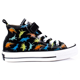 Visoki Shelovet crni dinosauri za dječake crno raznobojna