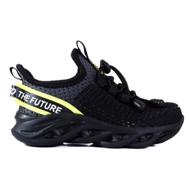 Dječja sportska obuća Vico, dvobojni materijal crna siva