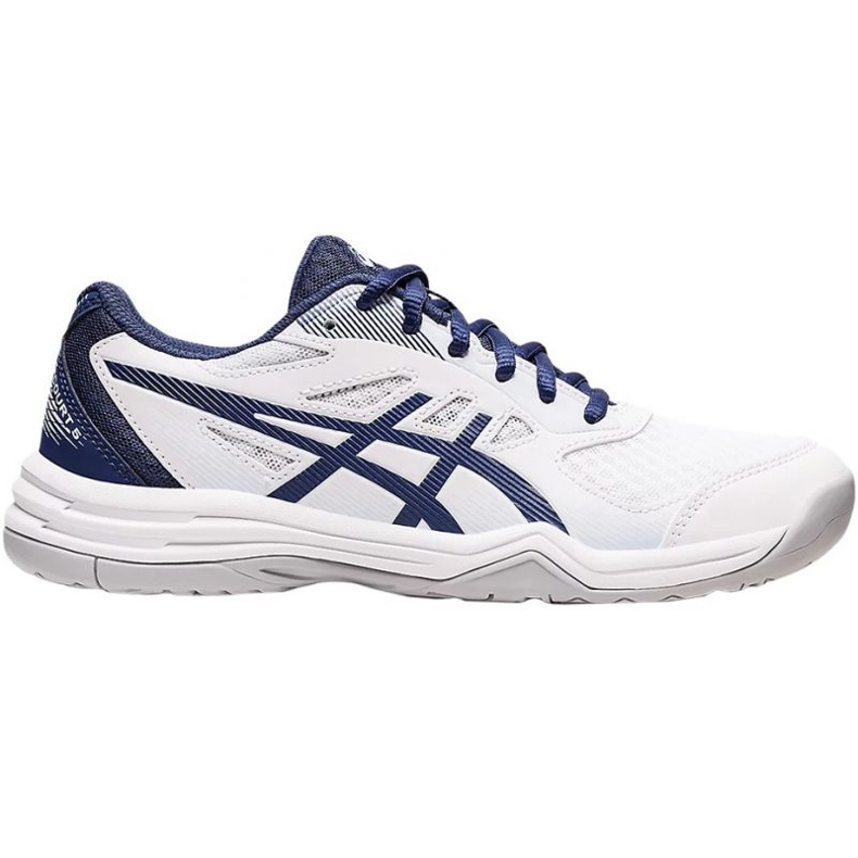 Asics Upcourt 5 W 1072A088 100 tenisice za odbojku bijela mornarsko plava