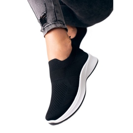 Ženske Shelovet crne tenisice s bijelim potplatom crna