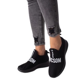 Shelovet ženske crne tekstilne tenisice crna