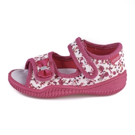 Papuče za djevojčice Viggami Hania cvijeće ružičasta