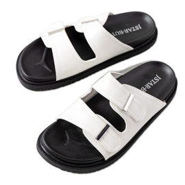 Bijele papuče na Boonah platformi bijela