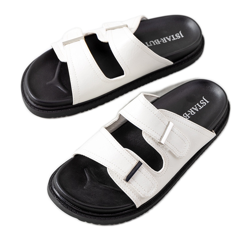 Bijele papuče na Boonah platformi bijela