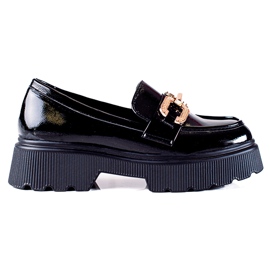 Crne lakirane cipele Vinceza crna