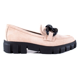 Vinceza Bež cipele od brušene kože iz Vinceze