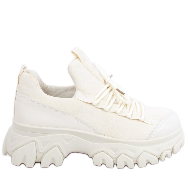 Huggy Beige sportske cipele s visokim potplatom bež