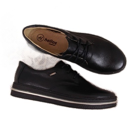 Crne kožne ženske cipele Helios 380 crna