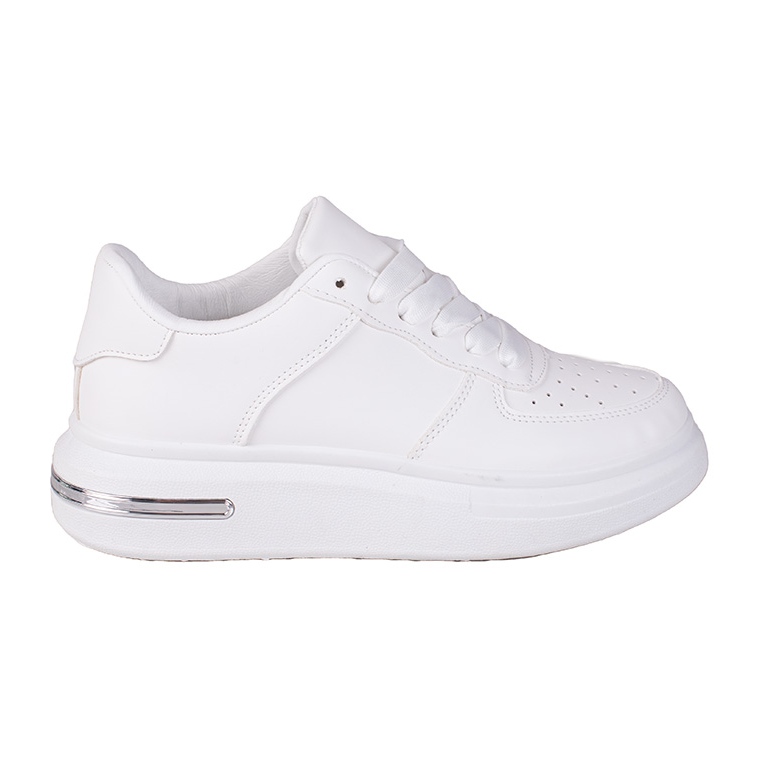 Bijele ženske tenisice Shelovet od ekološke kože bijela