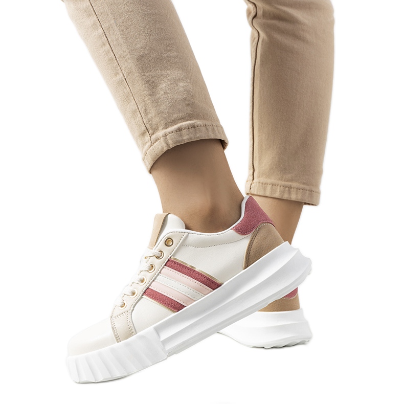 Bež tenisice na platformi Prinsep