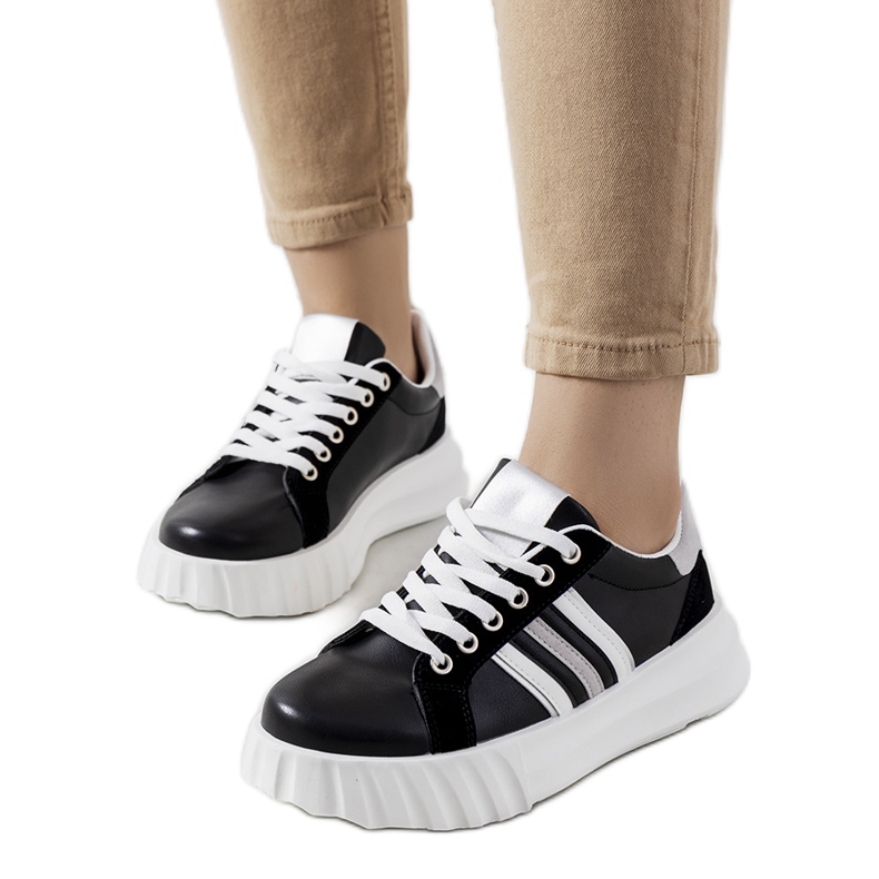 Crne tenisice na platformi Prinsep crno