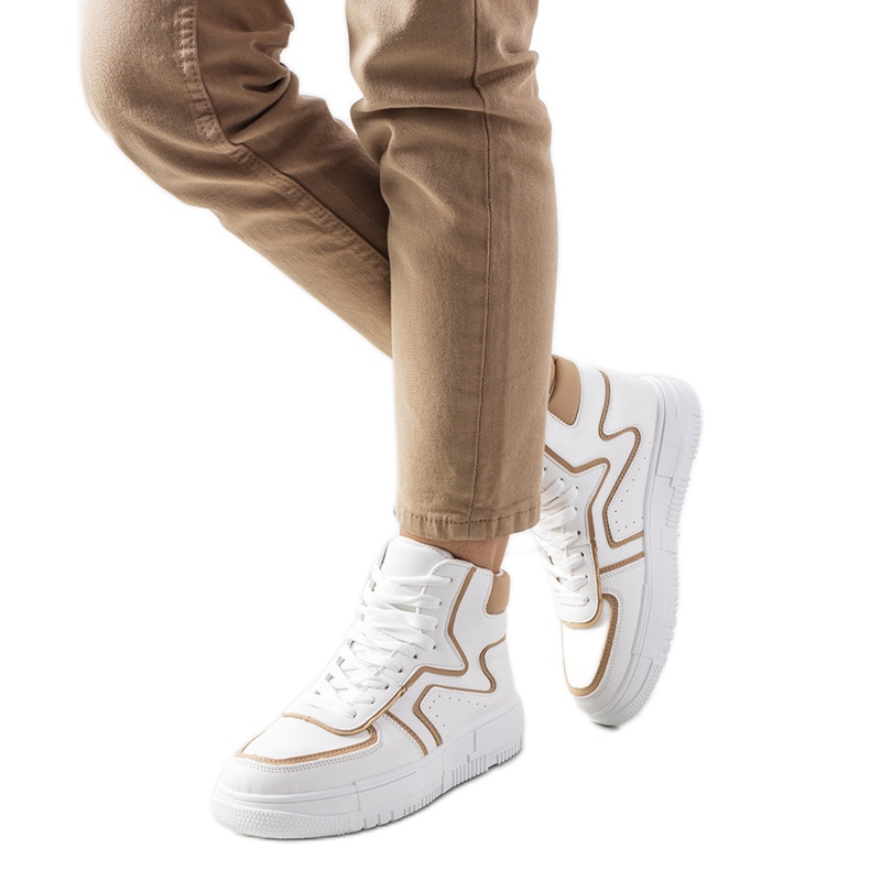 White Rose tenisice do gležnja bež