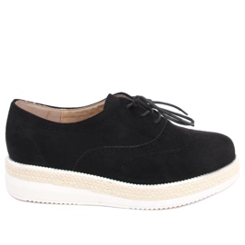 Ženske mokasine, espadrile Apia Black crna
