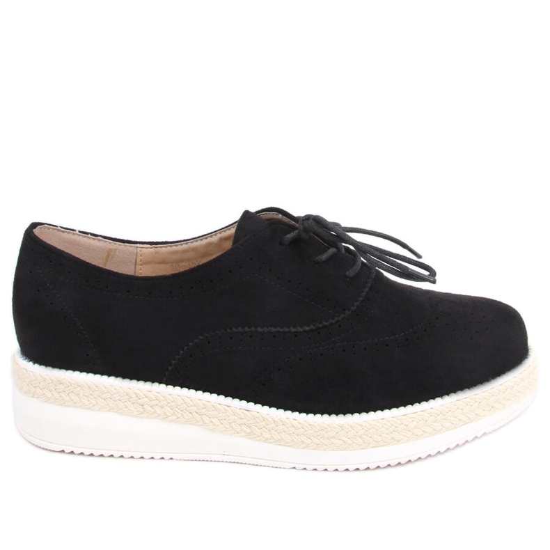 Ženske mokasine, espadrile Apia Black crno