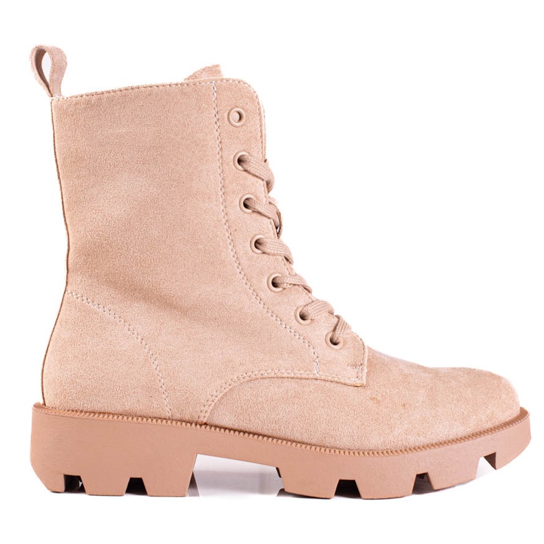 Shelovet ženske torbe na vezanje od brušene kože, bež