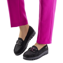 Crne mokasine na platformi Campini crno