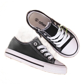 Crne Atletico dječje tenisice na vezanje niske tenisice crna