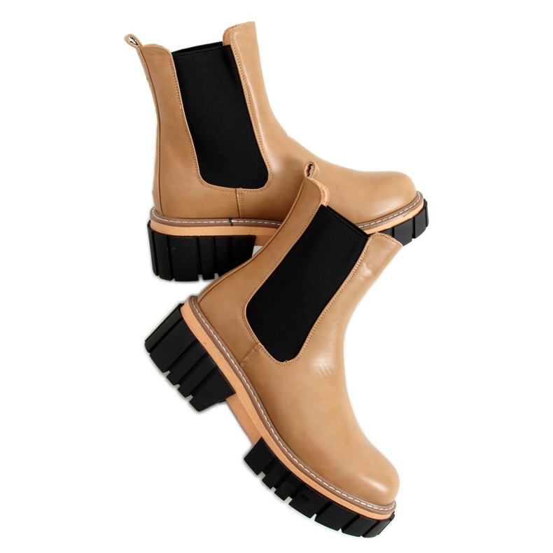 Ženske Chelsea čizme Bella LT.KHAKI bež