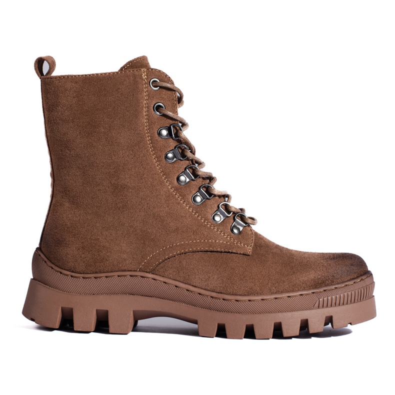 W. Potocki Potocki bež ženske torbe od brušene kože smeđa