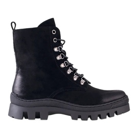 W. Potocki Crna ženska radna odjeća od brušene kože Potocki