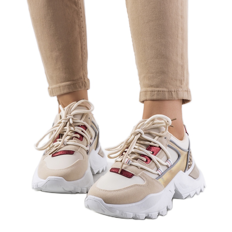 Bež tenisice iz Amarilla zlatna