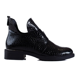 Ženske Vinceza čizme s ravnom petom crna