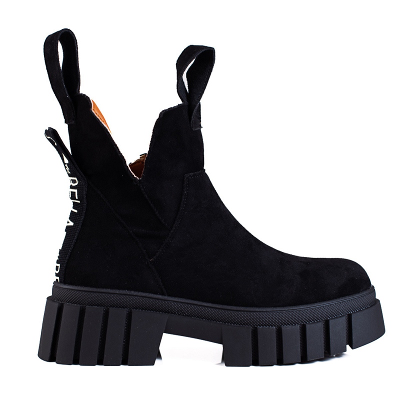 Ženske Shelovet čizme na visoku platformu crne boje crno