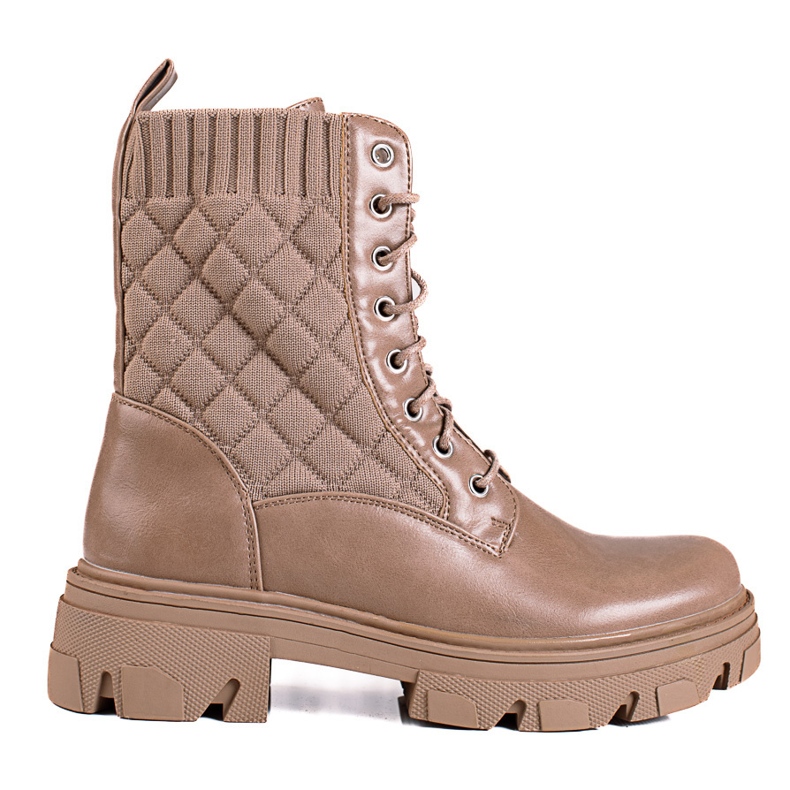 Shelovet ženske prošivene torbe na vezanje bež smeđa