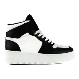 Ženske visoke crno-bijele tenisice Shelovet bijela crna