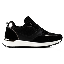 Crne ženske tenisice Shelovet sa zmijskim uzorkom crna