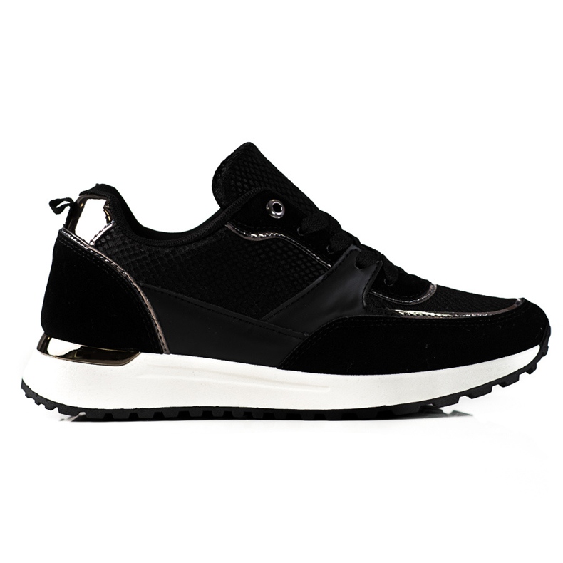 Crne ženske tenisice Shelovet sa zmijskim uzorkom crno