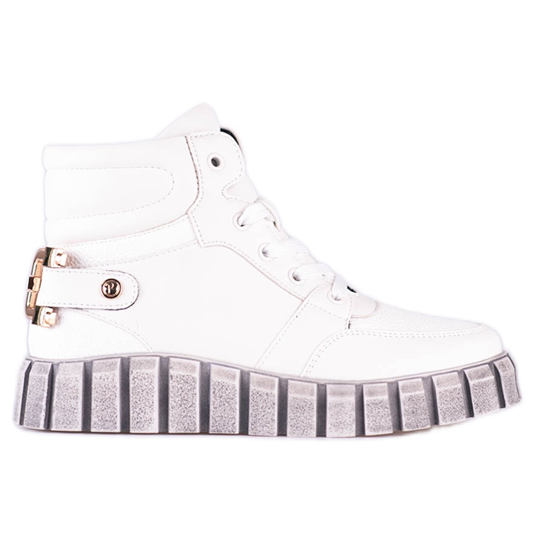 W. Potocki Ženske sportske čizme Potocki bijele na platformu bijela