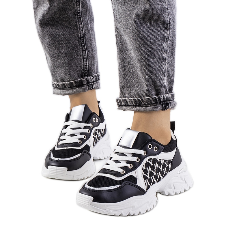 Ženske crno-bijele Florival tenisice bijela