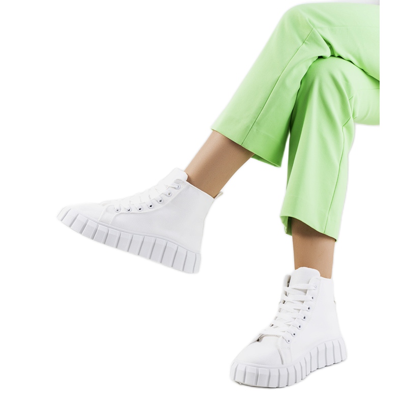 BM Bijele tenisice na Horizo ​​platformi bijela