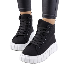 BM Crne tenisice na Horizo ​​platformi crna