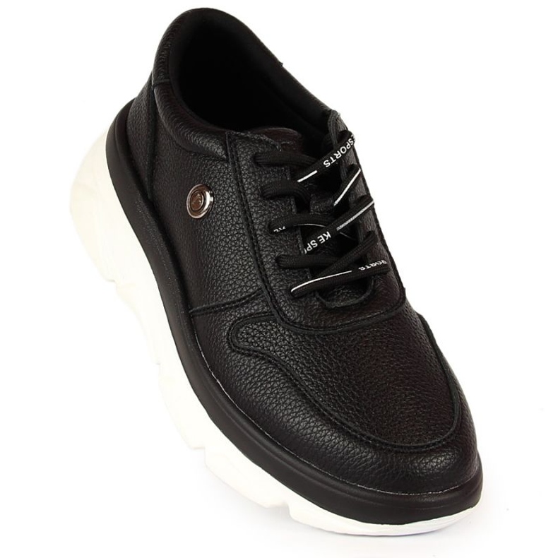 Crne sportske cipele s platformom Vinceza W JAN131 crno