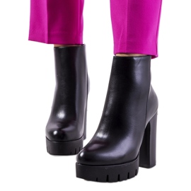 Karlo crne čizme na visoku petu crno