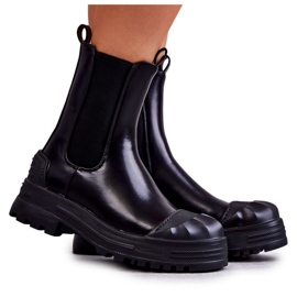 PG1 Klasične visoke radničke crne Bassti čizme crna