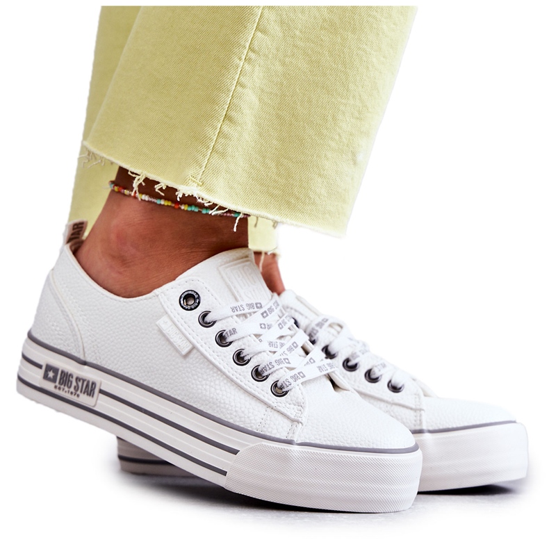 Niske ženske tenisice Big Star KK274014 Bijele bijela