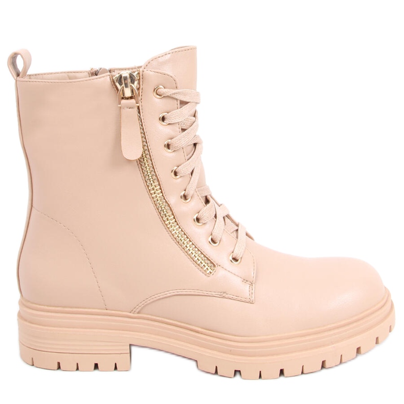 Čizme na vezanje iz Dontre Nude bež