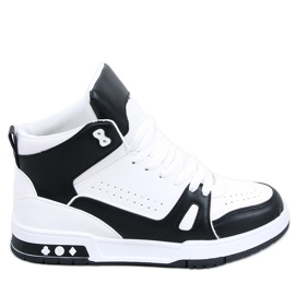 PA1 Liam crne tenisice do gležnja bijela crna