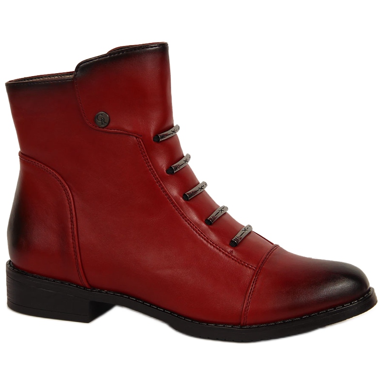 Ženske čizme s crvenim Jezzi ukrasima crvena