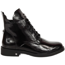 Ženske crne lakirane izolirane čizme Potocki crna