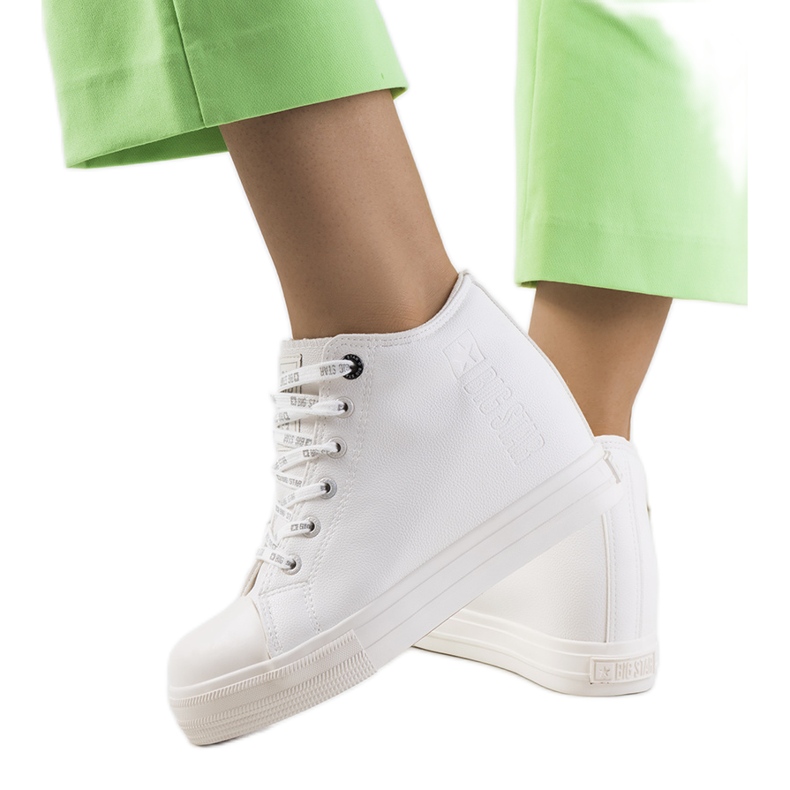 Bijele tenisice na klinu Big Star EE274128 bijela