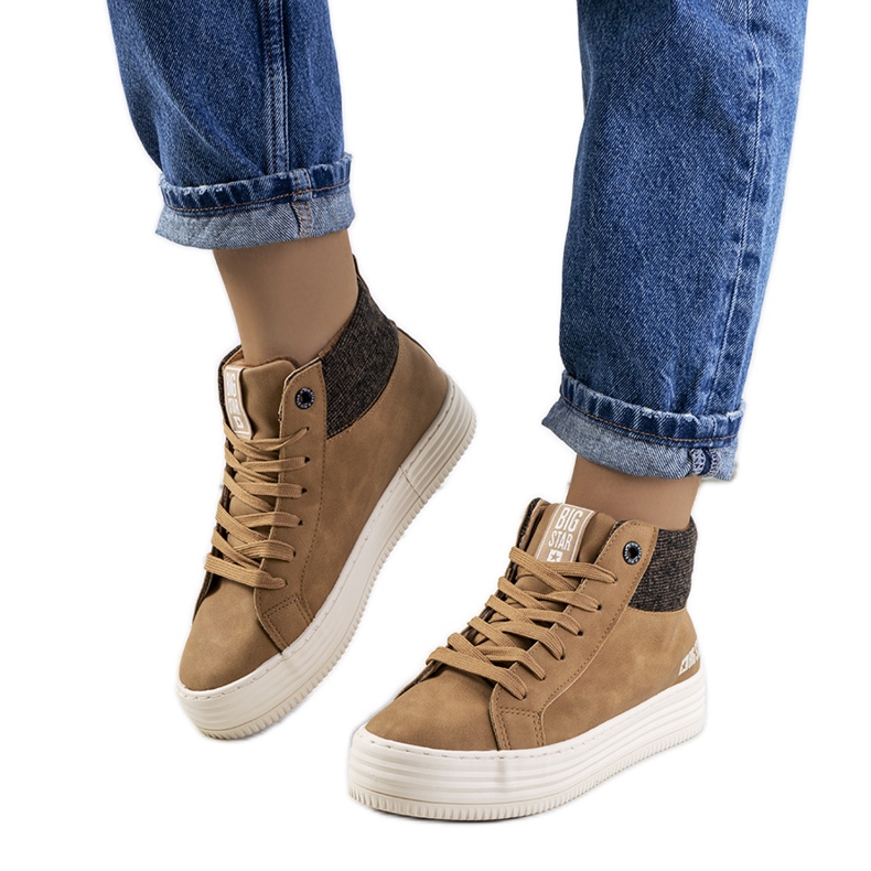 Smeđe izolirane tenisice Big Star II274145 smeđa