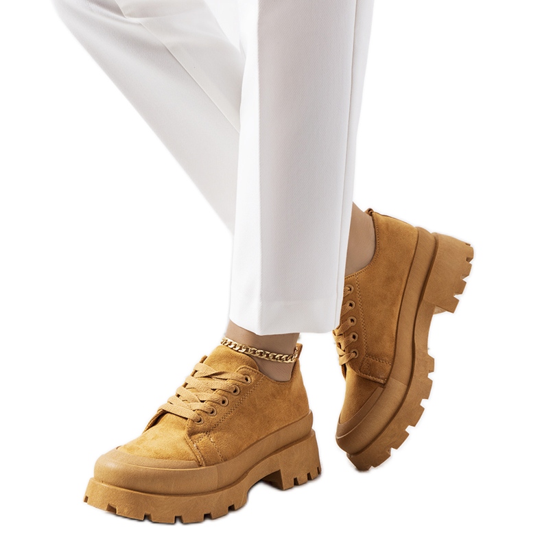 Smeđe tenisice na platformi Dearth smeđa