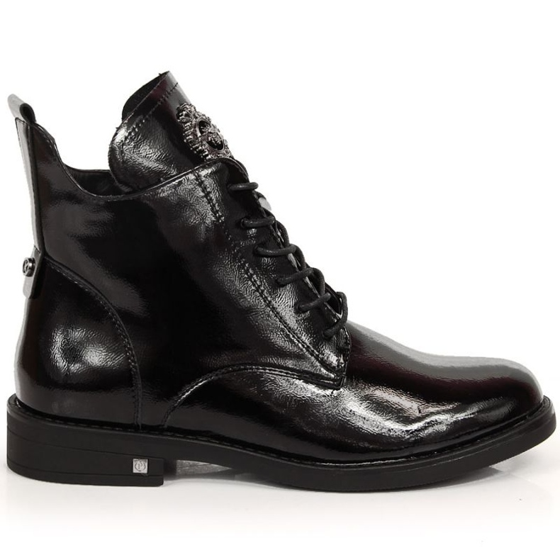 Izolirane lakirane čizme Potocki W WOL92C crne crno