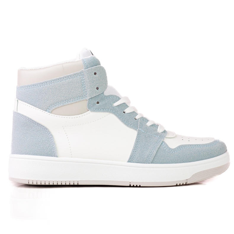 Visoke bijele i plave tenisice za žene Shelovet bijela plava