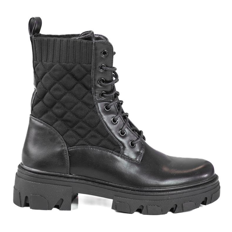 Shelovet ženske prošivene crne torbe na vezanje crno